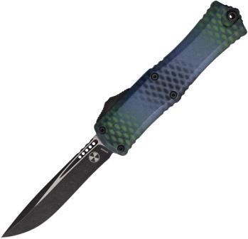 Microtech Automatic Pocket Knife Hera II Mini OTF Recurve - MCT1705M1BLX51S